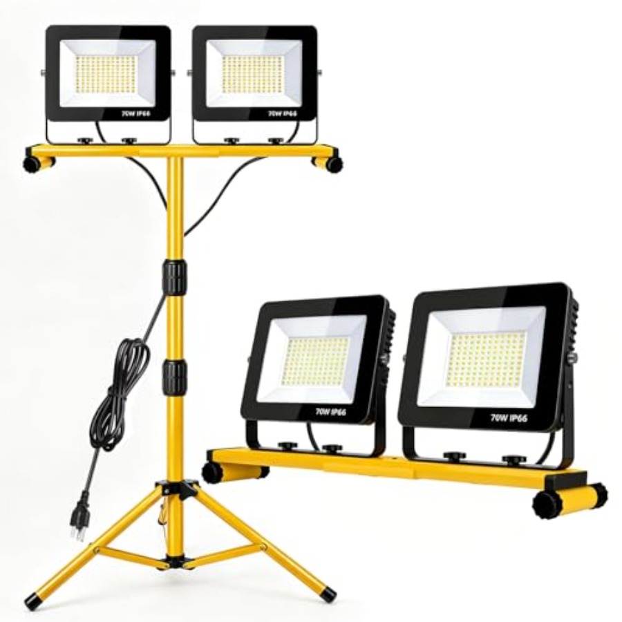 Outdoor Lighting Kelvin - LED Work Lights with Stand, 21000