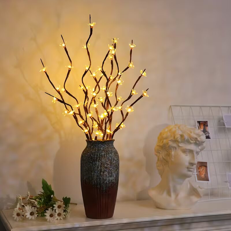 Outdoor Lighting Beacon - 1/2PC 20LED Cherry Blossom Tree Branch