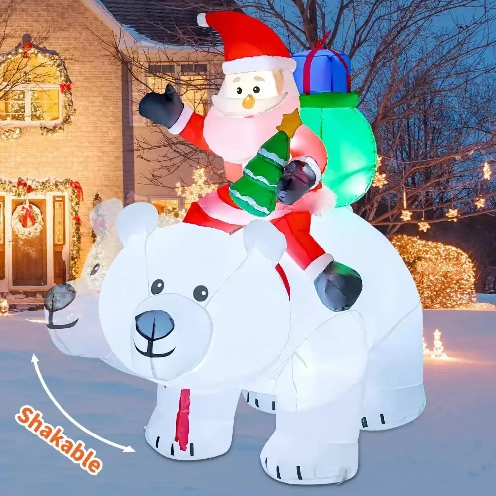 Christmas Inflatable Decoratio - Xmas Outdoor Lighting Decorations のレビューと価格