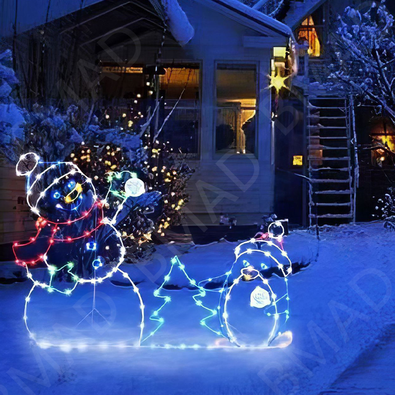 Animated Snowball Light LED Gl - Xmas Outdoor Lighting Decorations のレビューと価格