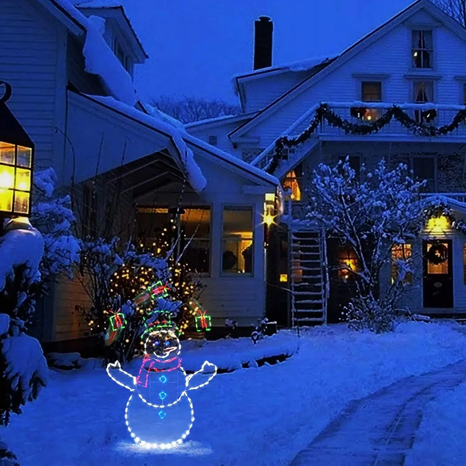 Animated Snowball Light LED Gl - Xmas Outdoor Lighting Decorations のレビューと価格
