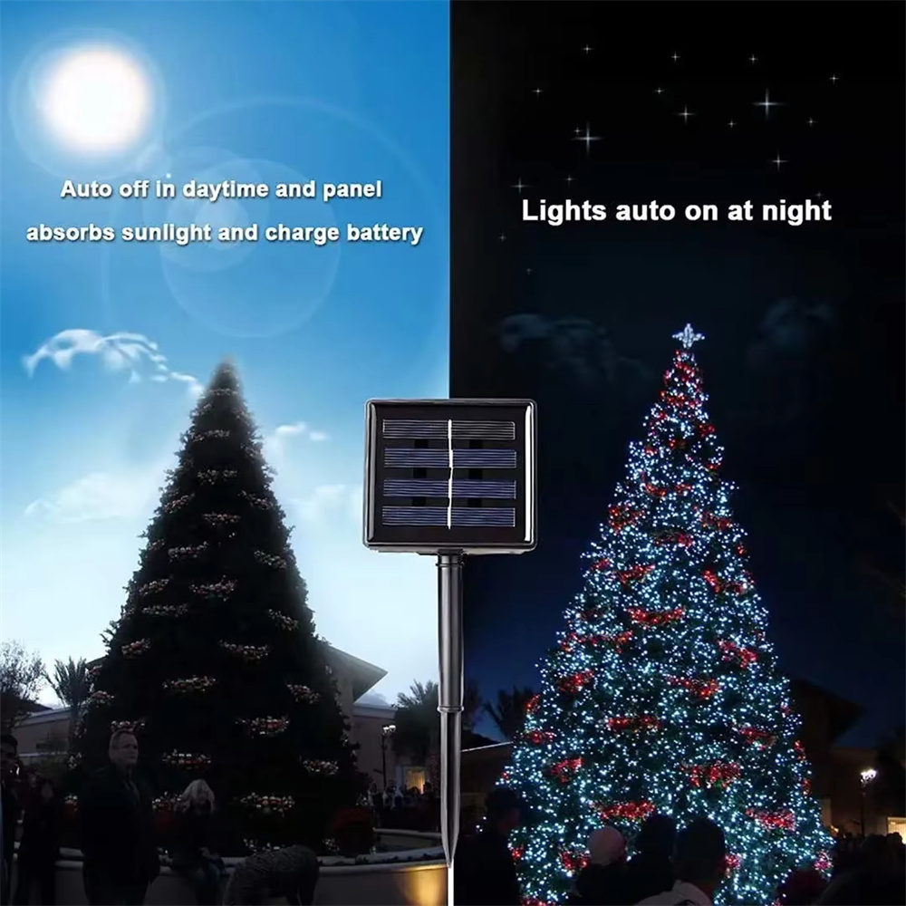 300LED Solar String Light Fair - Xmas Outdoor Lighting Decorations のレビューと価格
