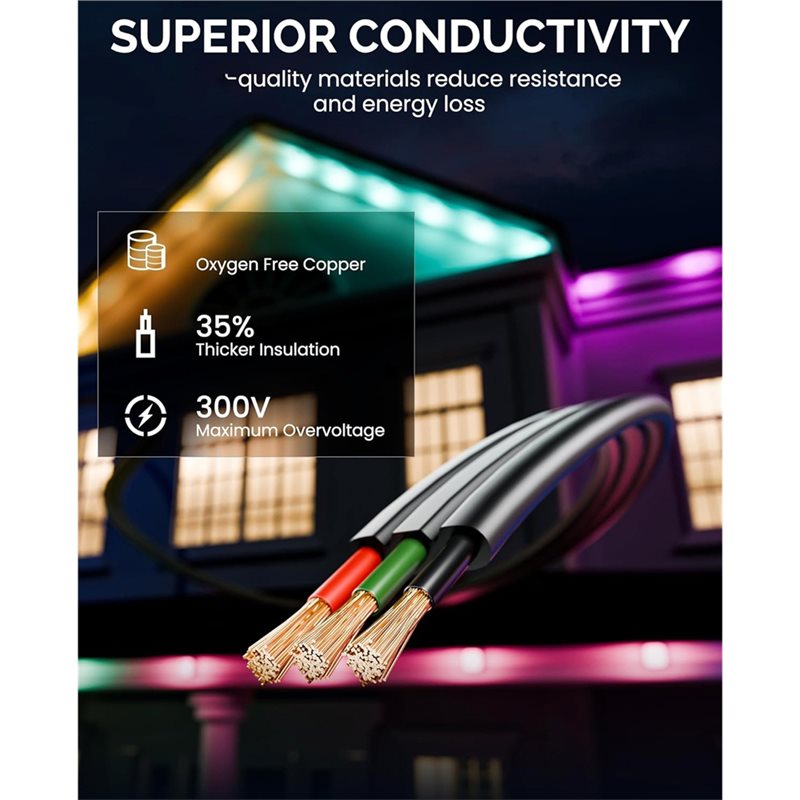 A03F-Extension Cable(16FT) Cor - Outdoor Lighting Govee のレビューと価格