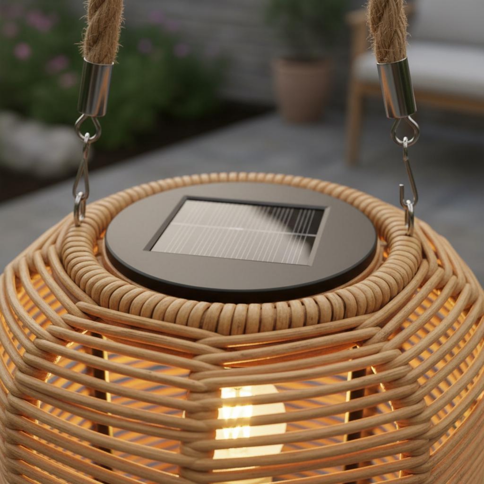 Handwoven Solar Lantern Braide - Outdoor Lighting Restaurant のレビューと価格
