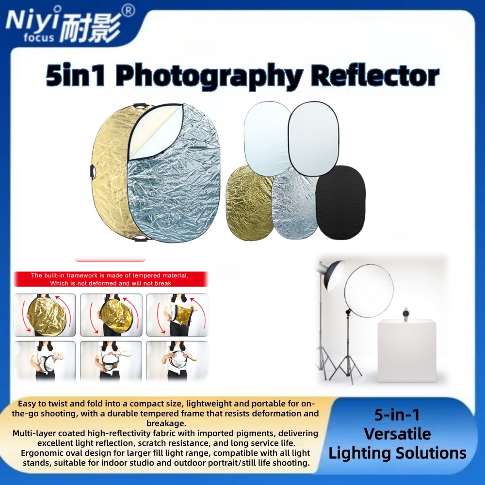5-in-1 Round & Oval Photograph - Outdoor Lighting Kit Photography のレビューと価格