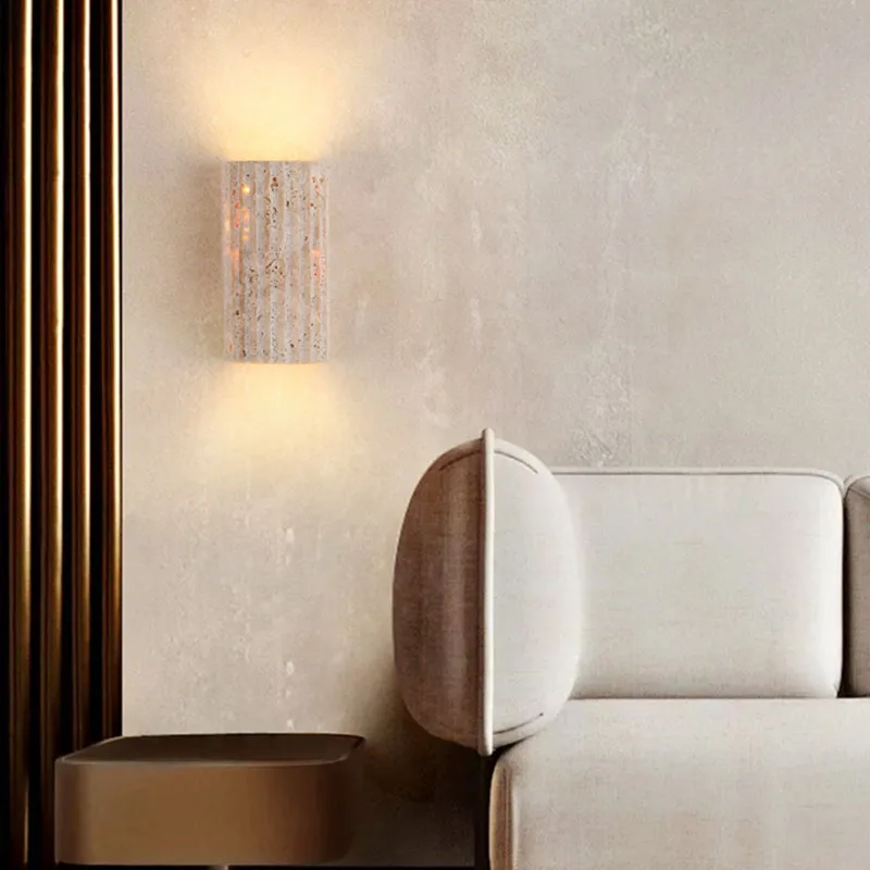 Yellow Travertine Stone Wall M - Outdoor Lighting Restaurant のレビューと価格