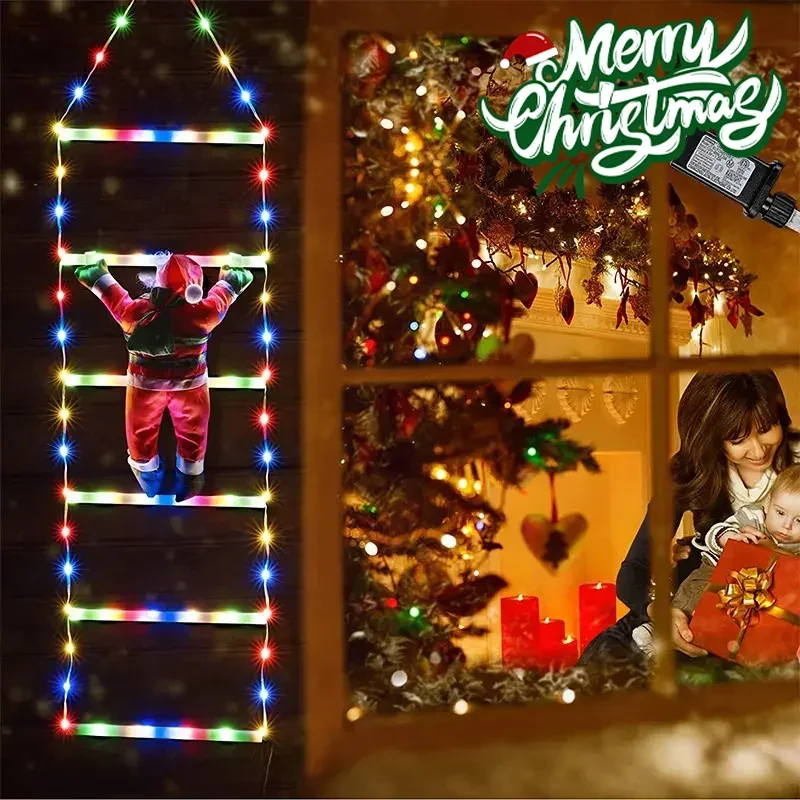 LED Ladder Light for Santa Cla - Xmas Outdoor Lighting Decorations のレビューと価格