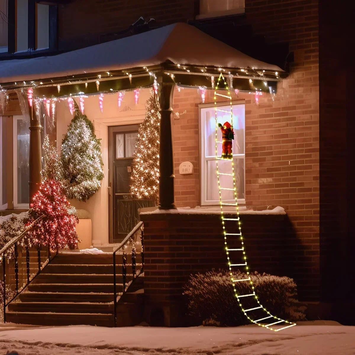 LED Ladder Light for Santa Cla - Xmas Outdoor Lighting Decorations のレビューと価格
