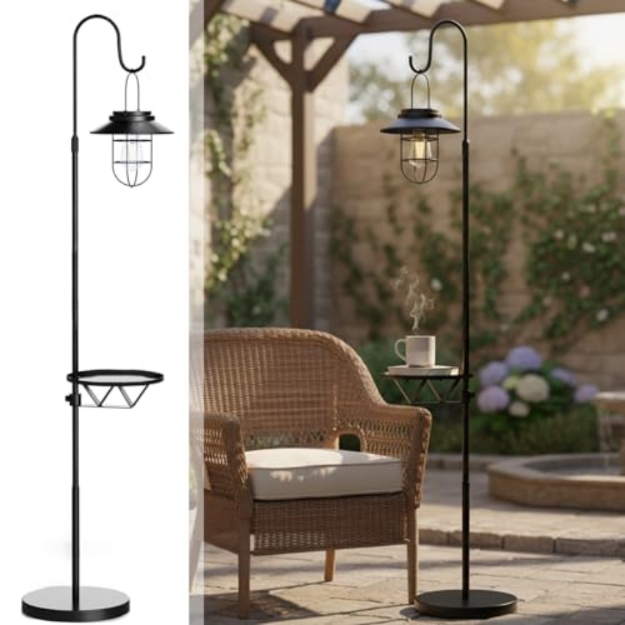 Solar Floor Lamp with Table, 6 - Outdoor Lighting Lamps のレビューと価格