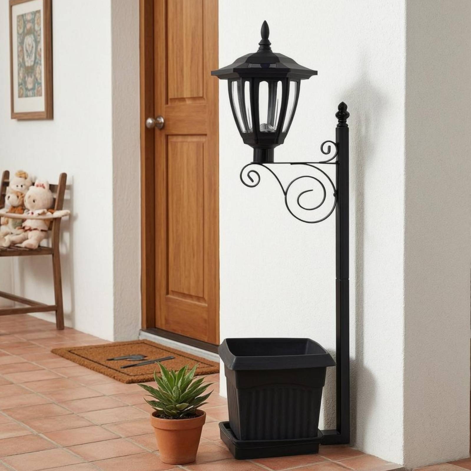 Solar Flower Pot Light Wrought - Outdoor Lighting Ground のレビューと価格