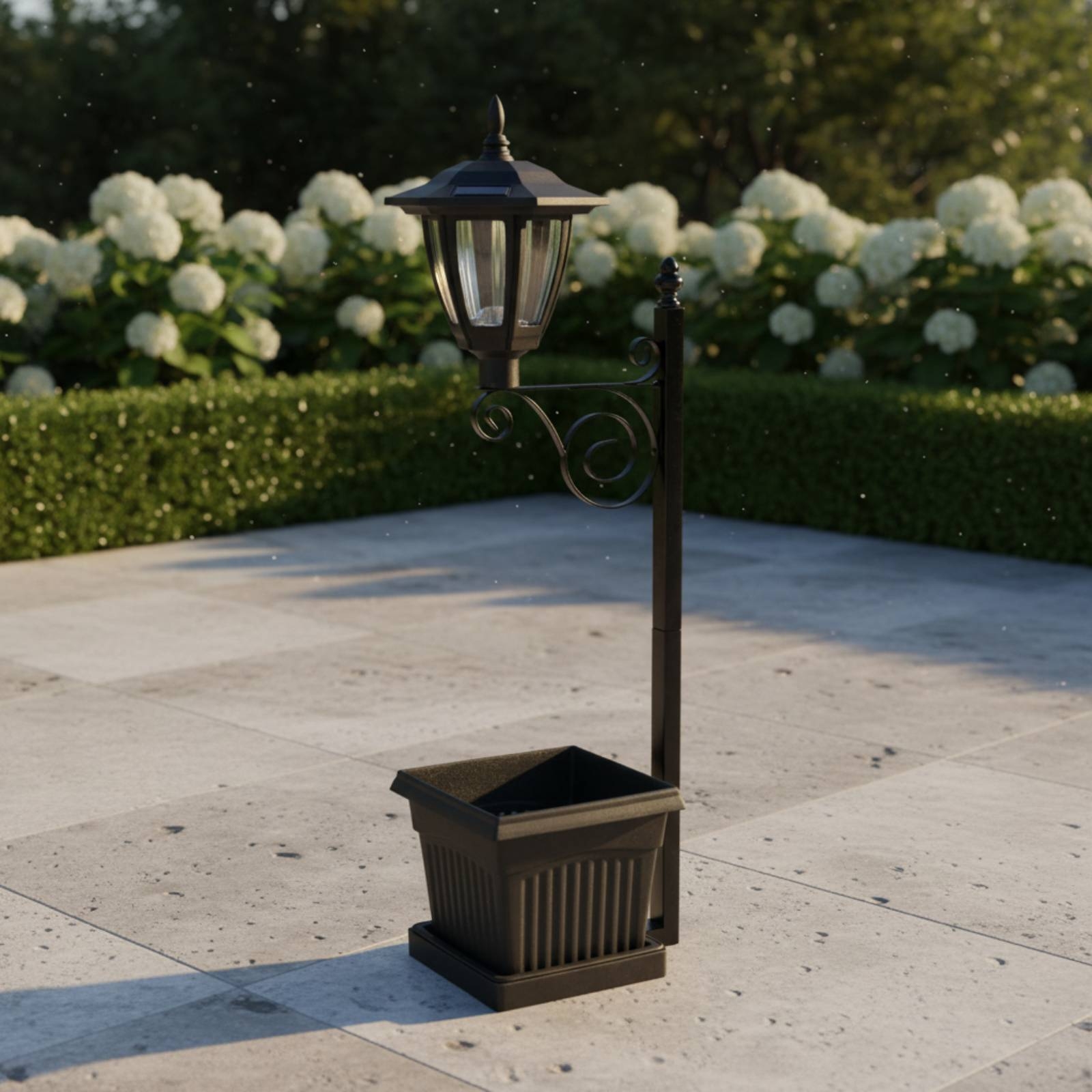 Solar Flower Pot Light Wrought - Outdoor Lighting Ground のレビューと価格