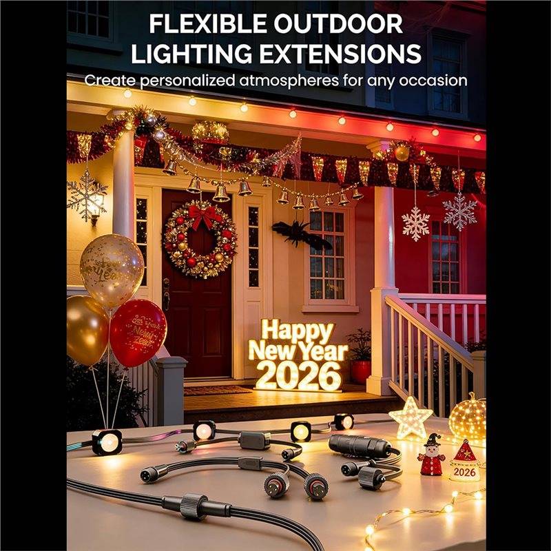 【NEWLY】2 Pack Y-Connector Spli - Outdoor Lighting Govee のレビューと価格
