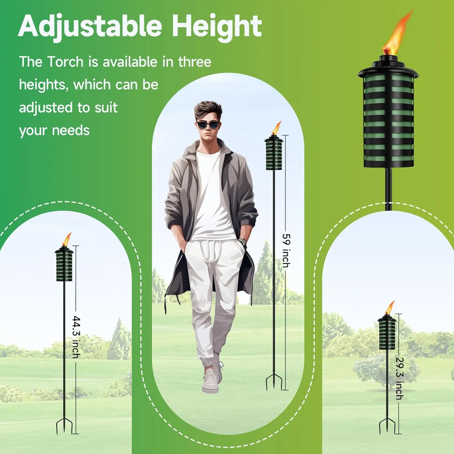 6 Pack Home Garden Torch, 16 O - Outdoor Lighting Ground のレビューと価格