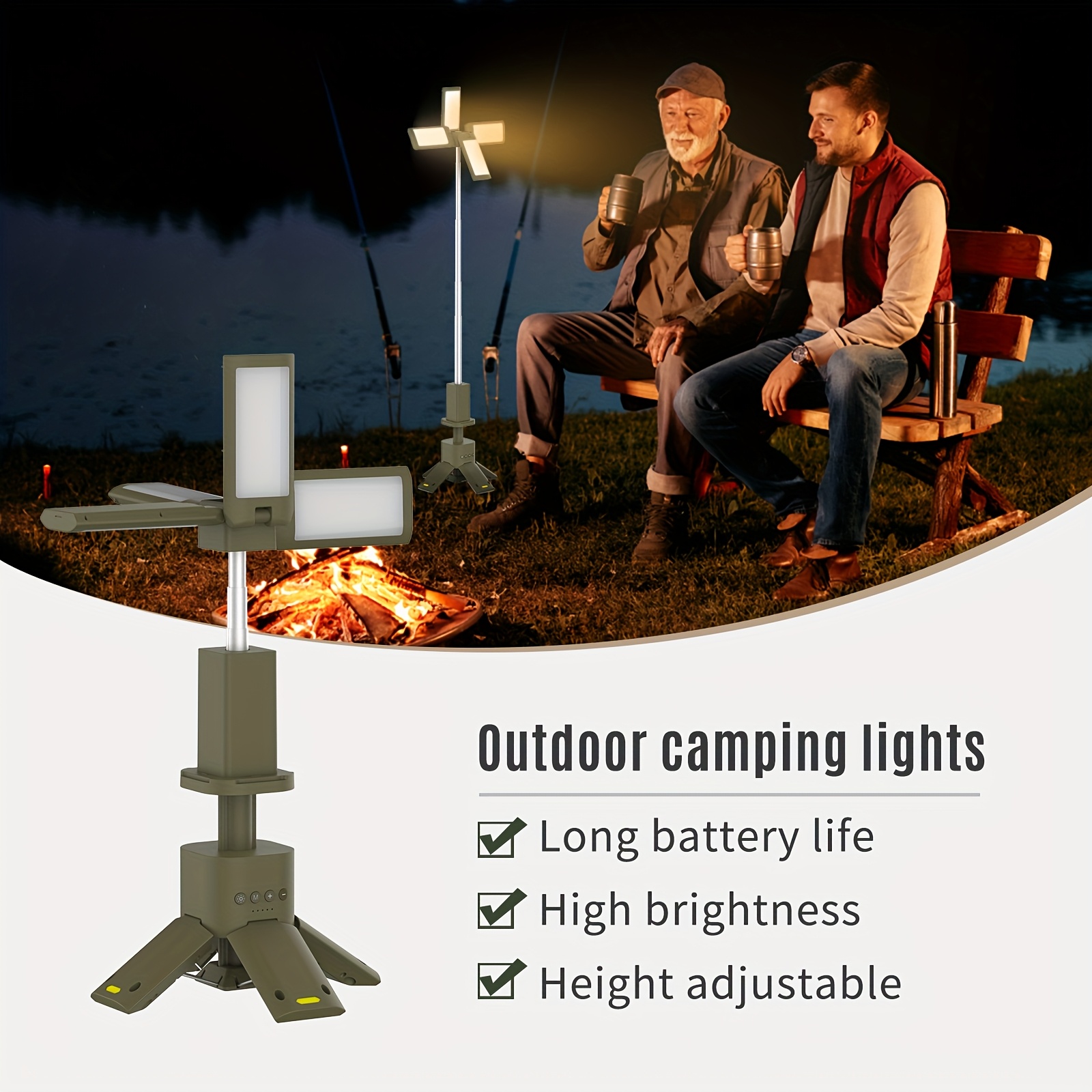 Camping Lantern, 14000mAh Rech - Outdoor Lighting Lamps のレビューと価格