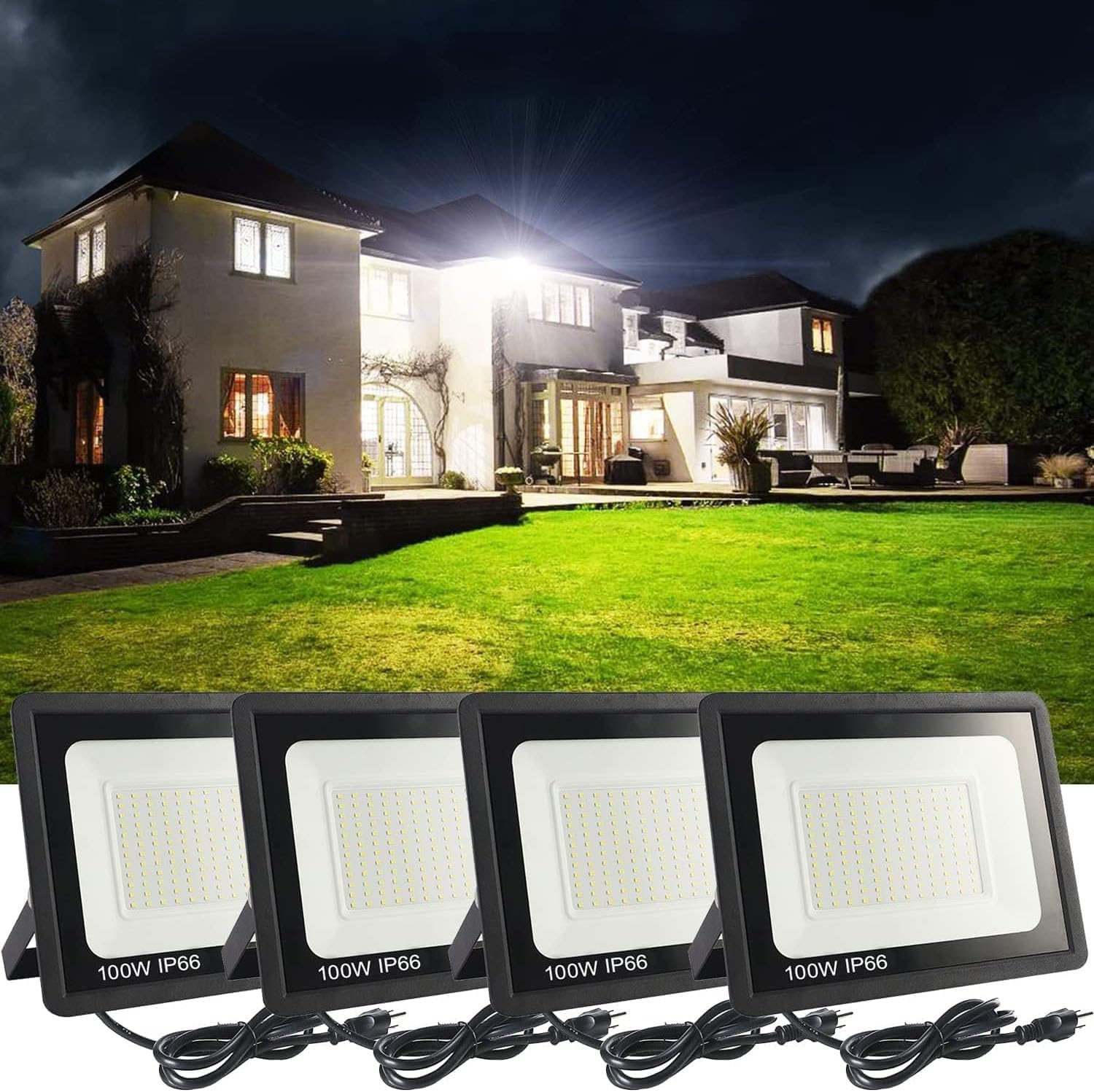100W LED Flood Light, 11000lm  - Led Flood Light のレビューと価格