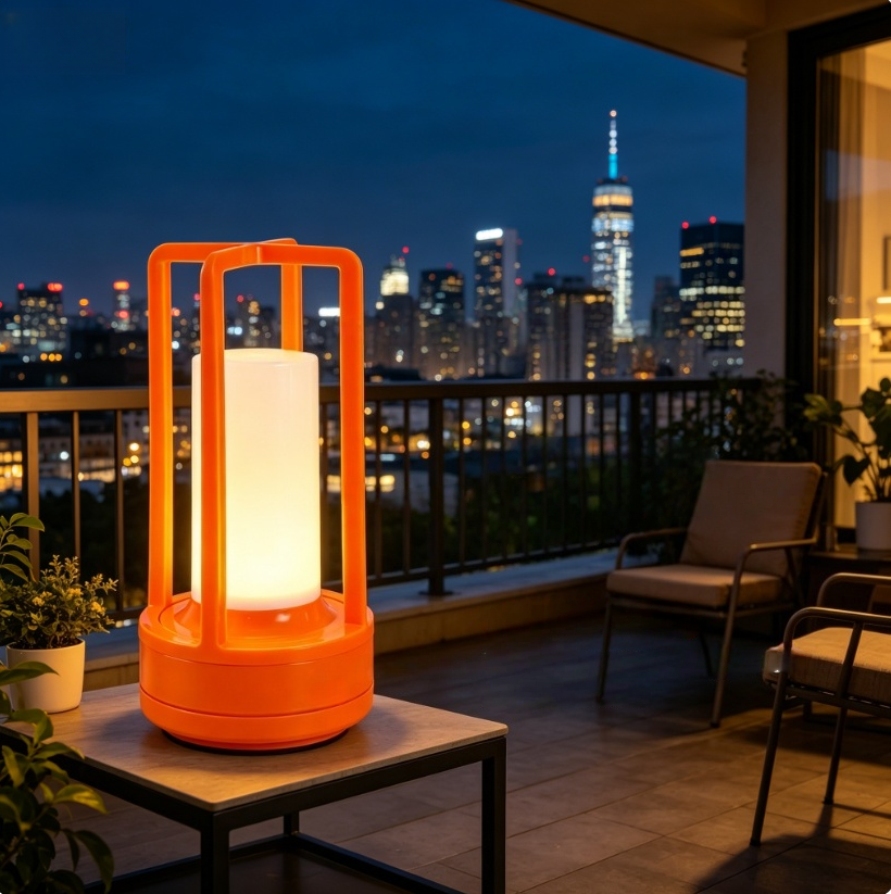 Modern Orange Cage Table Lamp  - Outdoor Lighting Lamps のレビューと価格