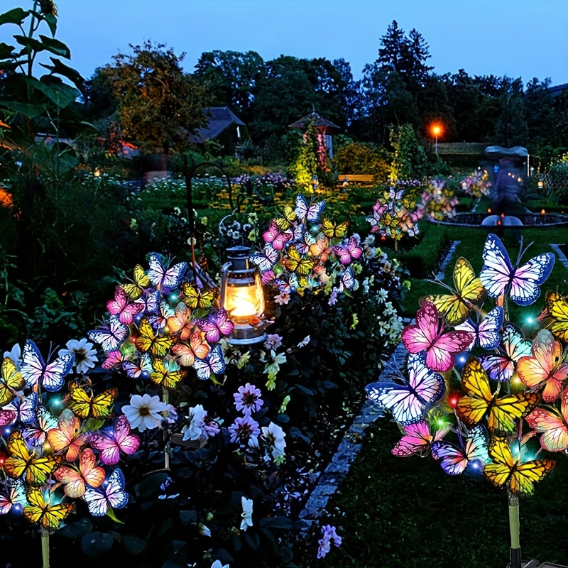 Solar LED Butterfly Garden Lig - Outdoor Lighting Led Fixtures のレビューと価格