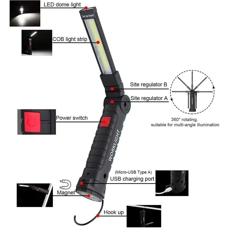 Portable LED Flashlight with M - Outdoor Lighting Globes のレビューと価格