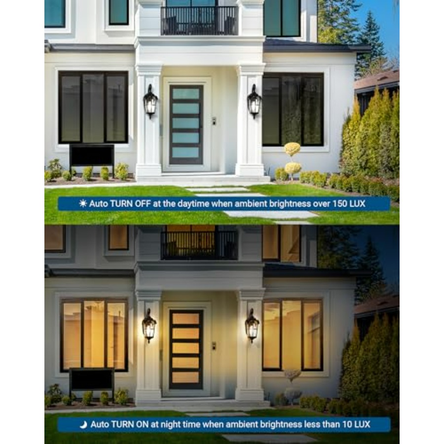 Dusk to Dawn Outdoor Wall Ligh - Outdoor Lighting Wall Mount のレビューと価格