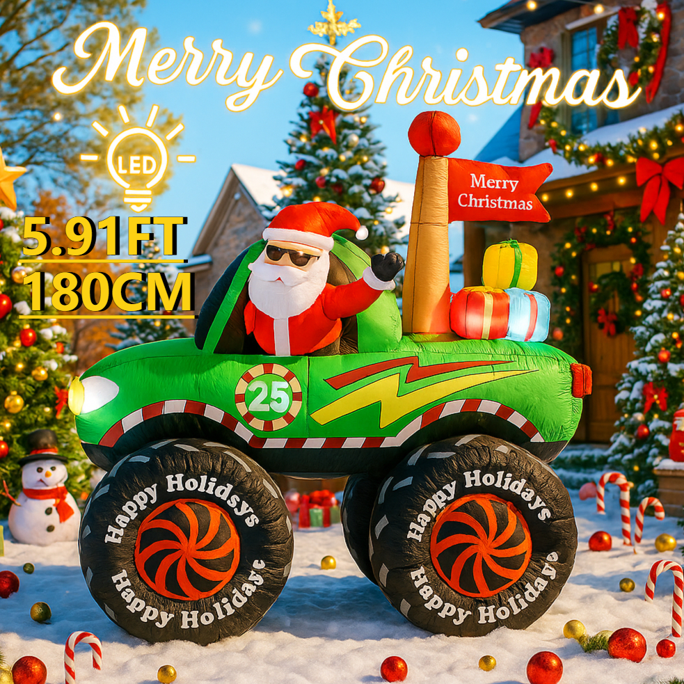 5.91FT Giant Outdoor Decoratio - Xmas Outdoor Lighting Decorations のレビューと価格