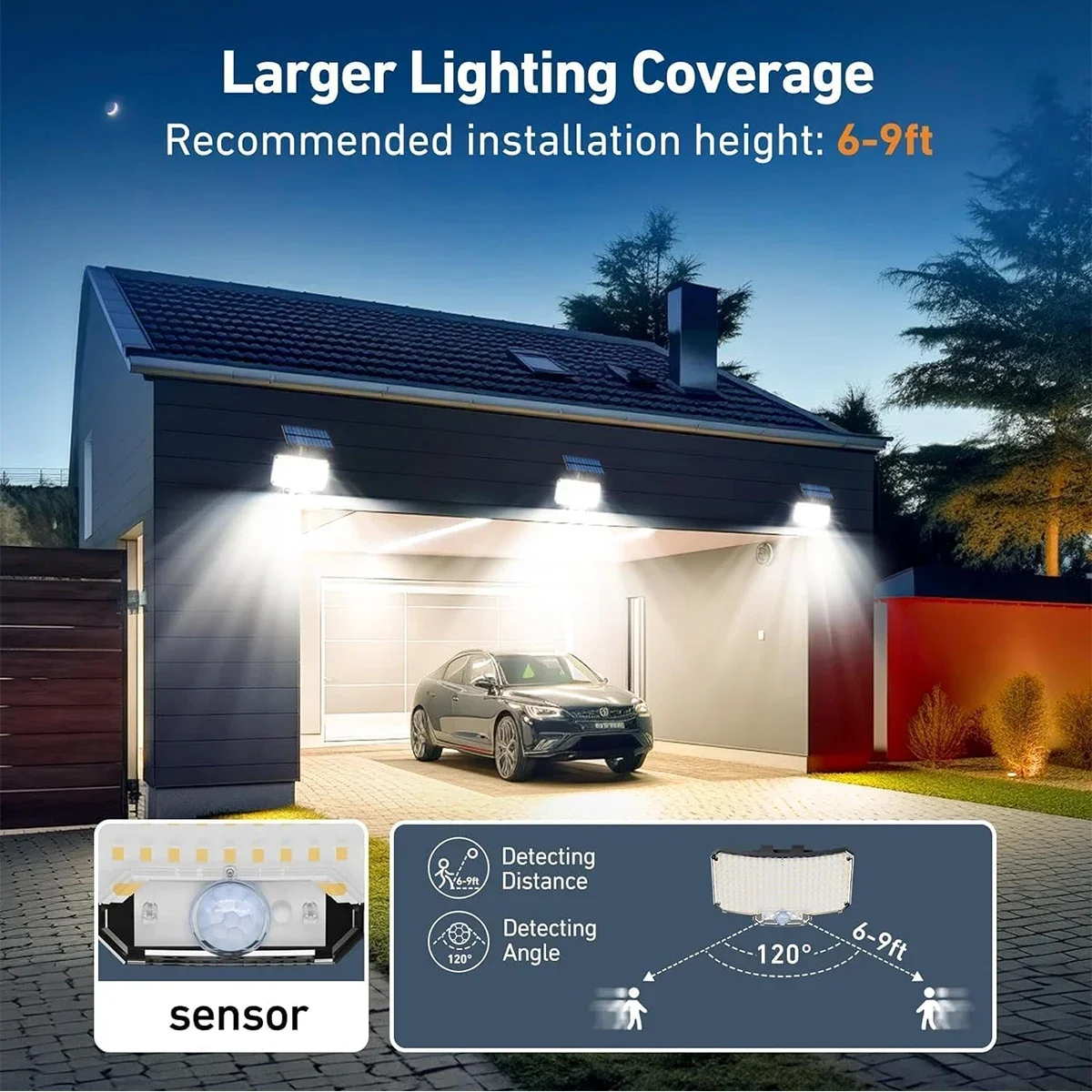 234LED Solar Outdoor Lights Mo - Outdoor Lighting Lamps のレビューと価格