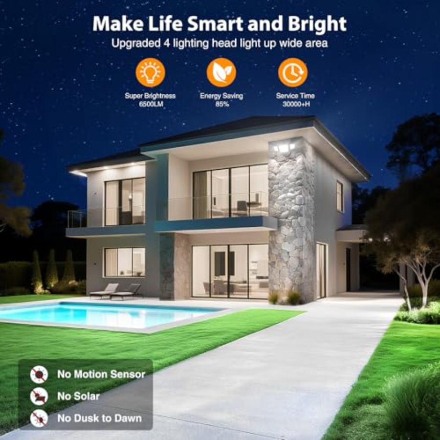 65W Smart LED Flood Lights Out - Outdoor Lighting Smart Controller のレビューと価格