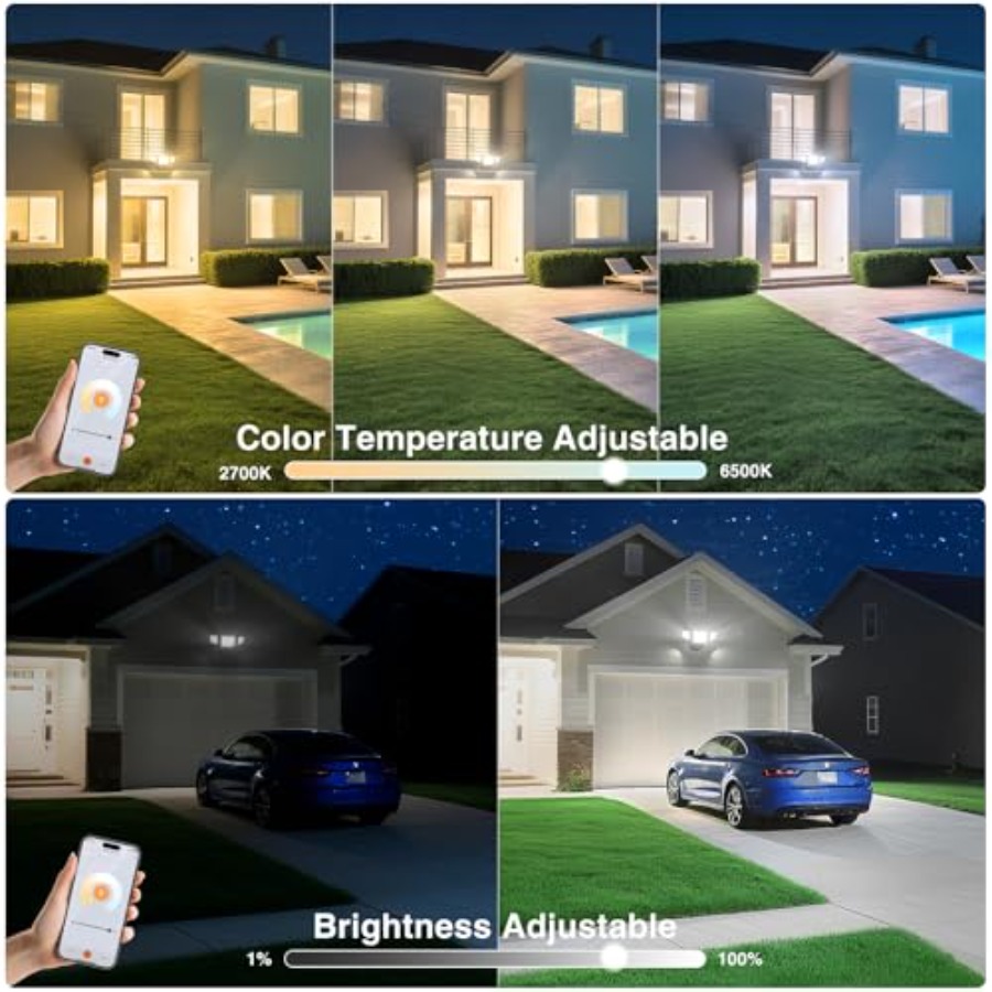 65W Smart LED Flood Lights Out - Outdoor Lighting Smart Controller のレビューと価格