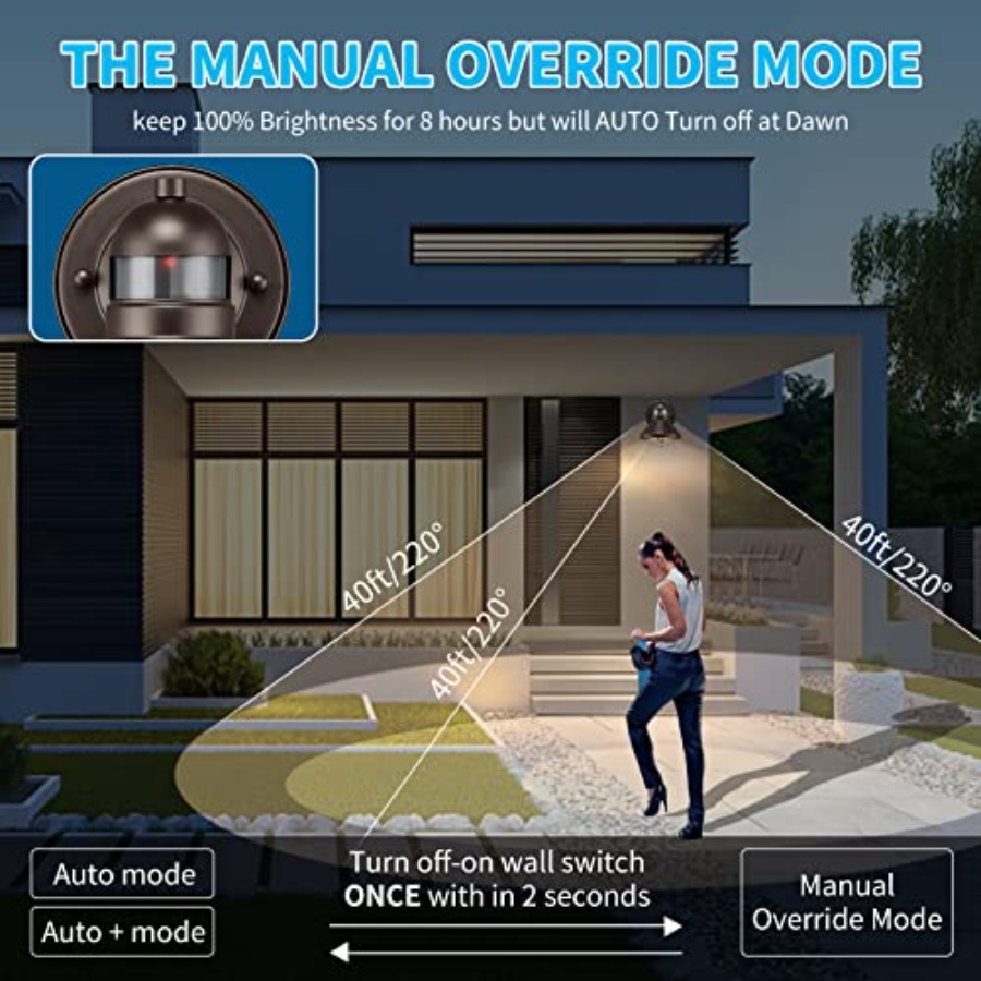 2 Pack Motion Sensor Outdoor L - Outdoor Lighting Led Fixtures のレビューと価格