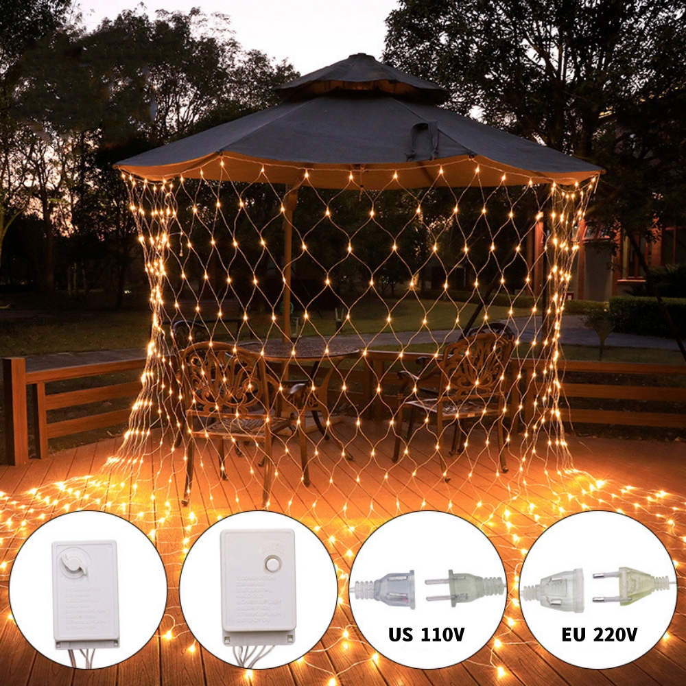 LED Net Mesh Fairy Light 1.5*1 - Xmas Outdoor Lighting Decorations のレビューと価格