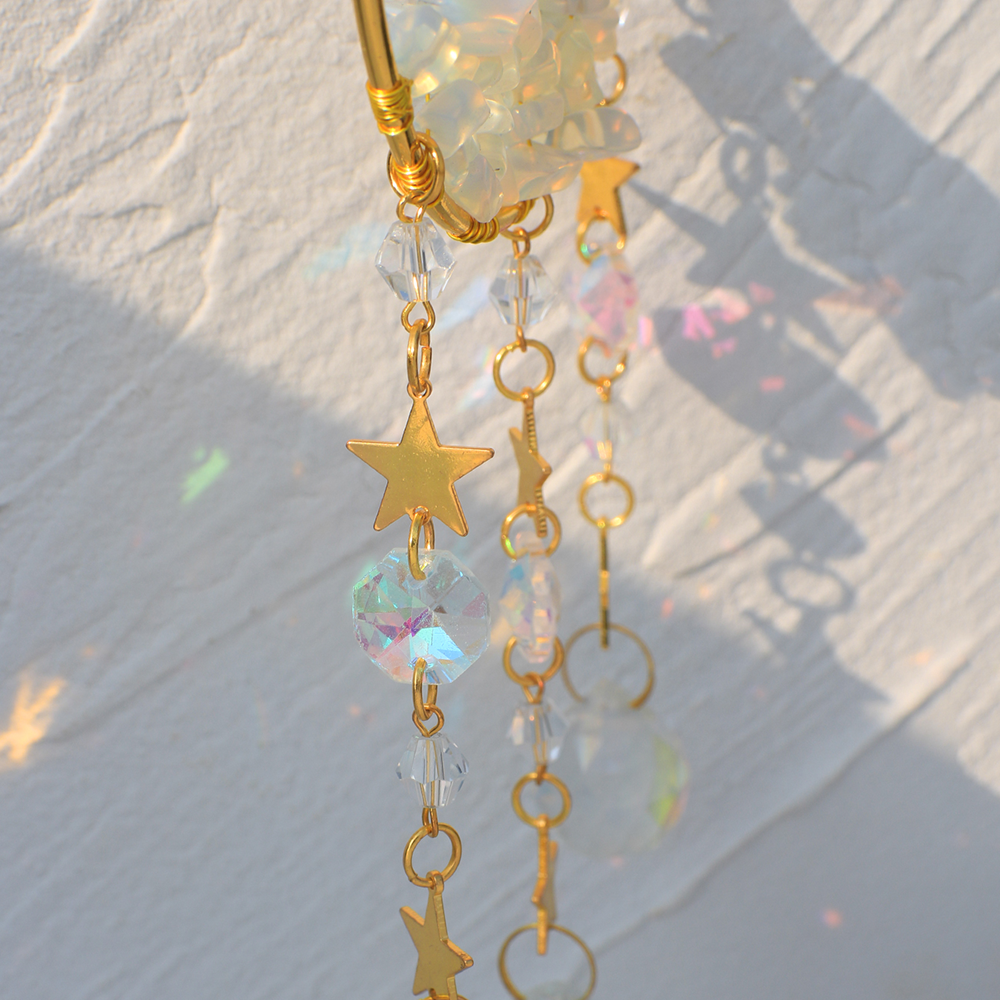 Crystal  Suncatcher Moon Ameth - Xmas Outdoor Lighting Decorations のレビューと価格