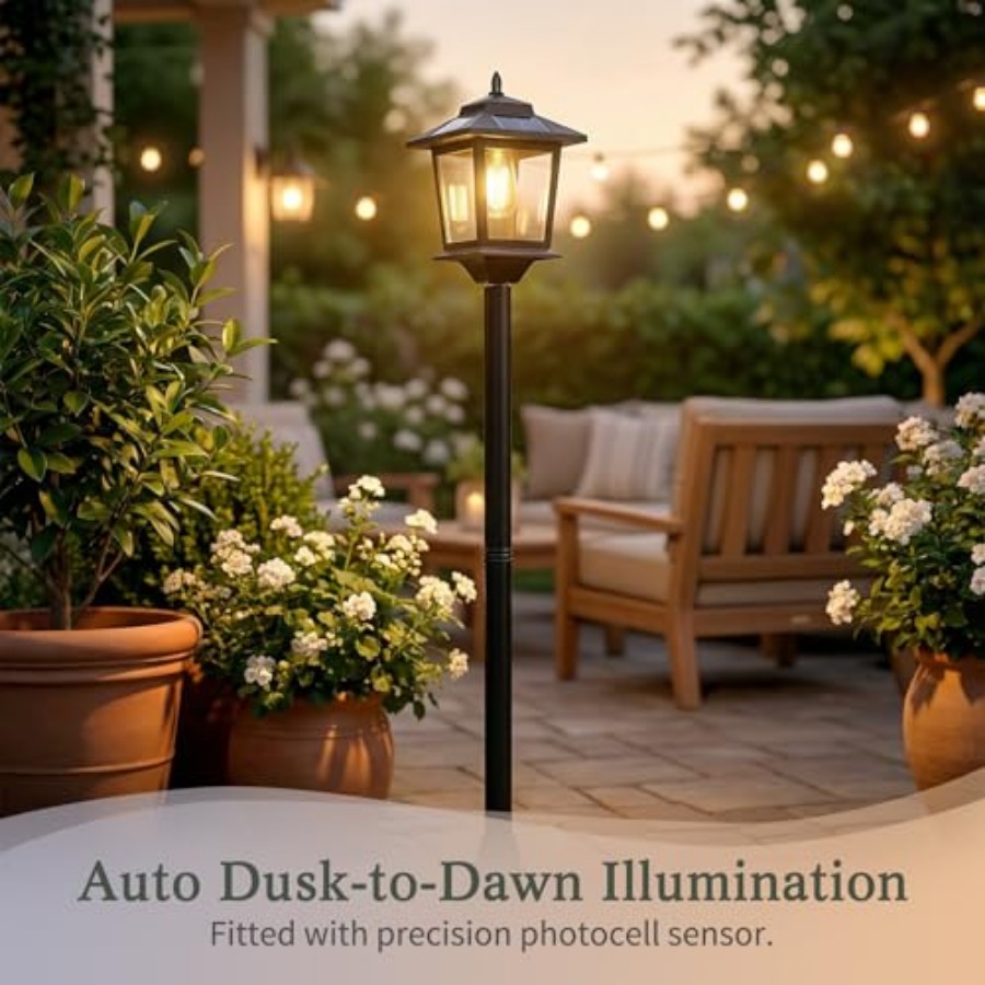 Outdoor Solar Post Lights, 2-P - Outdoor Lighting Lamps のレビューと価格
