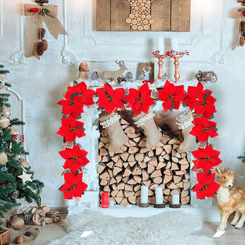 2/3m Christmas Poinsettia Flow - Xmas Outdoor Lighting Decorations のレビューと価格