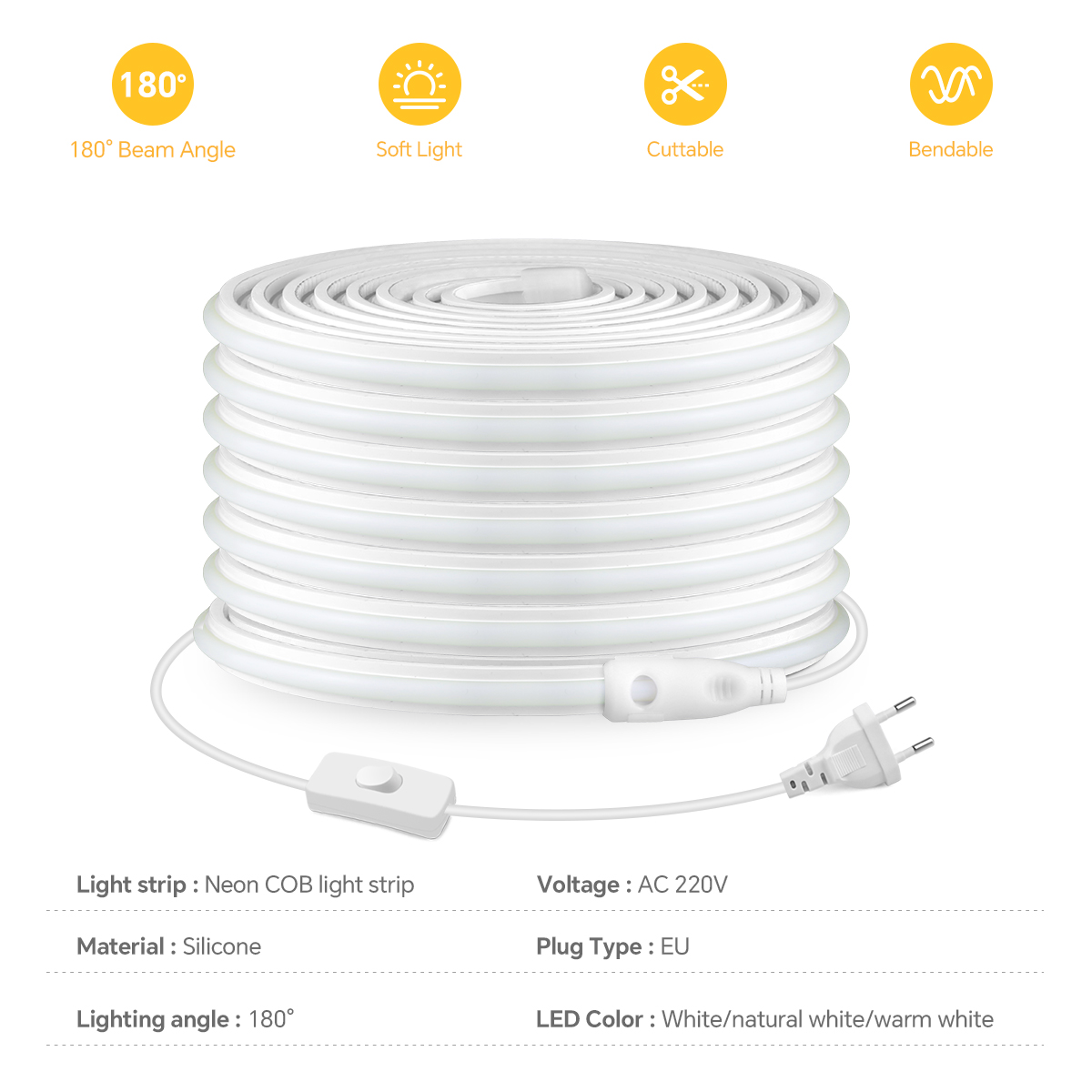 Newest 220V LED Strip Neon Lig - Outdoor Lighting Restaurant のレビューと価格