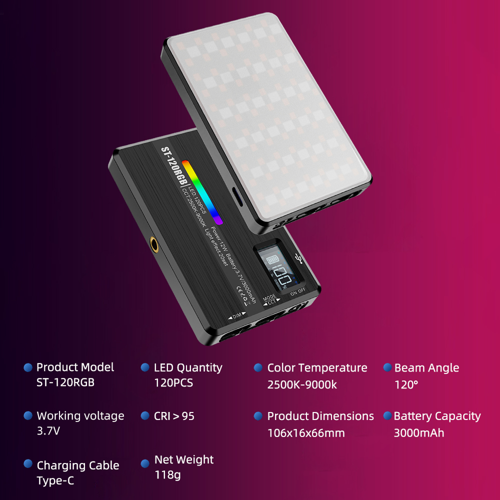 ST-120 RGB Full-Color Photogra - Outdoor Lighting Kit Photography のレビューと価格