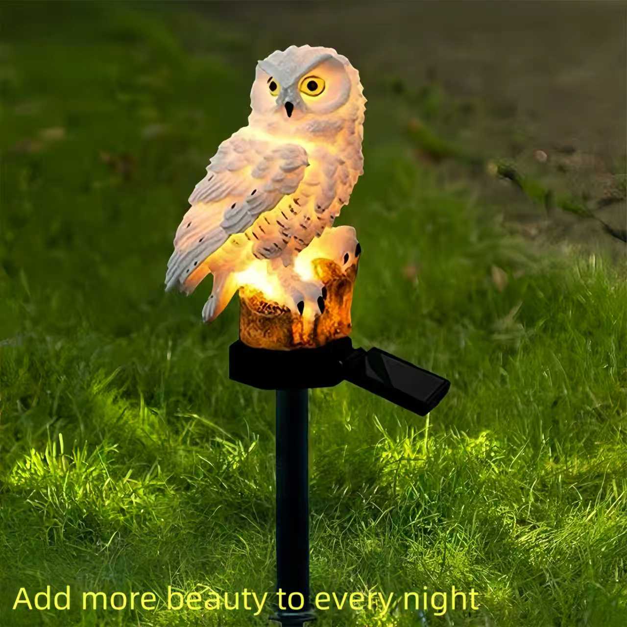 Solar Owl Garden Stake Light O - Outdoor Lighting Ground のレビューと価格