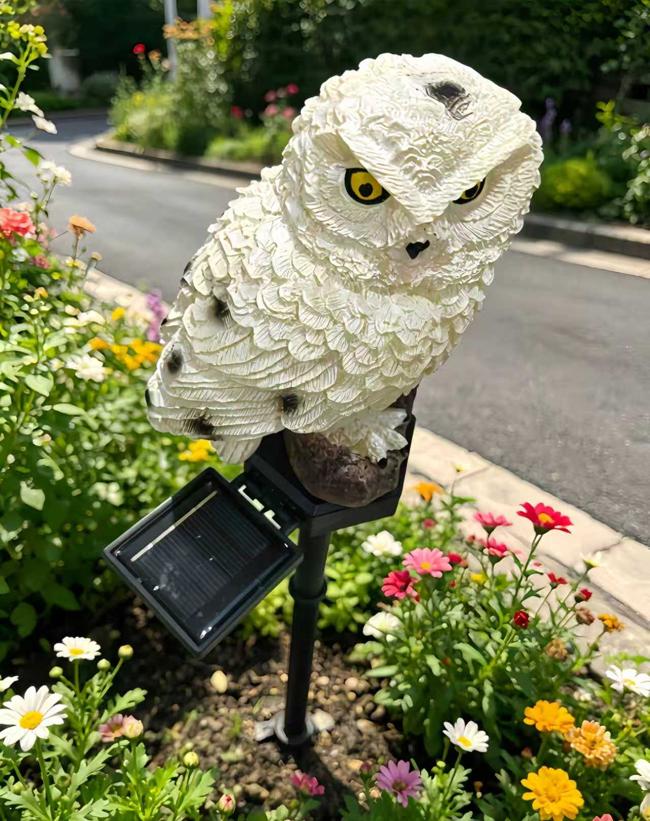 Solar Owl Garden Stake Light O - Outdoor Lighting Ground のレビューと価格