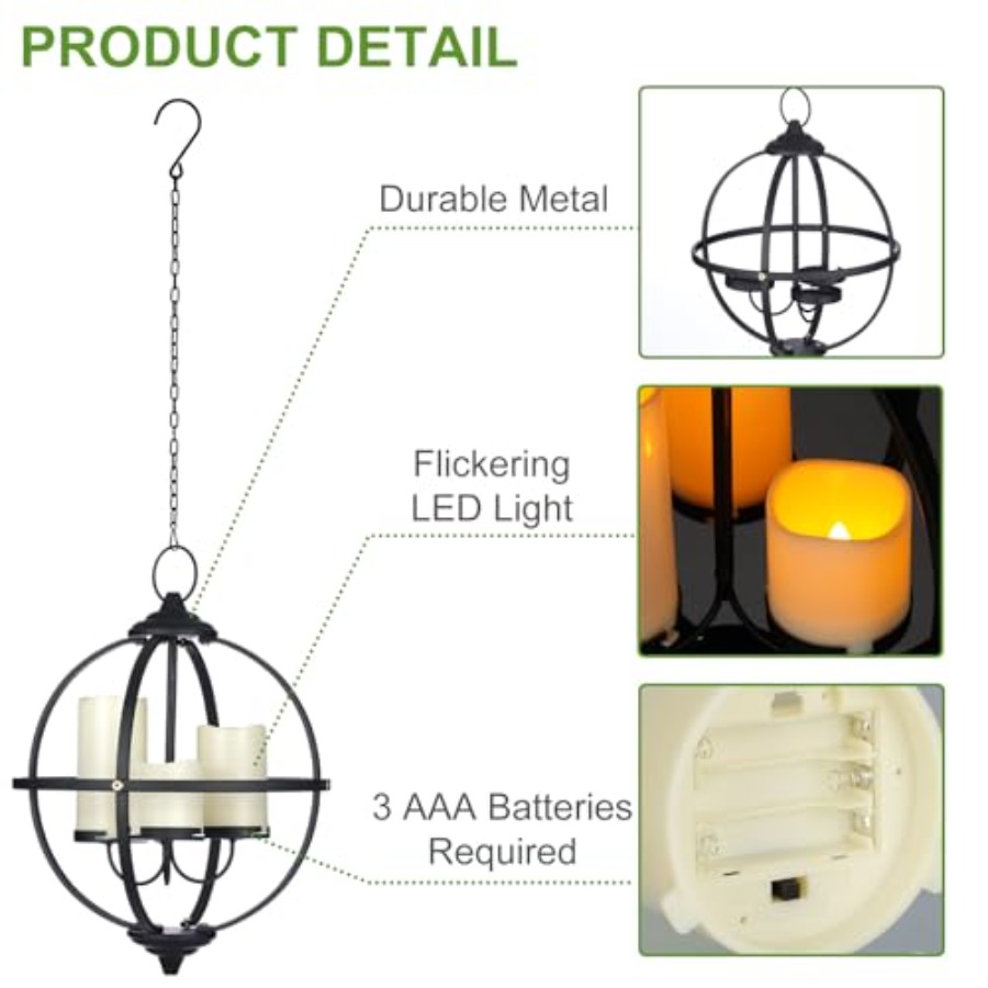 Battery Operated Outdoor Cle C - Outdoor Lighting Globes のレビューと価格