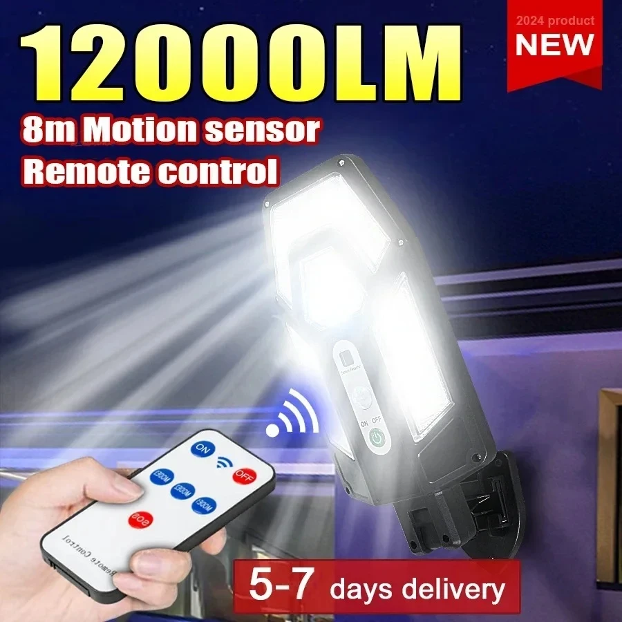 12000LM Powerful Solar Wall La - Outdoor Lighting Ground のレビューと価格