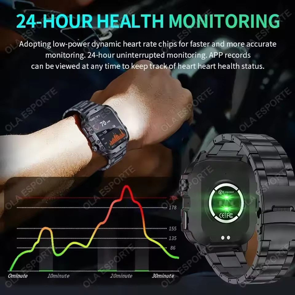 2026 New Military Smart Watch  - Outdoor Lighting Smart Controller のレビューと価格