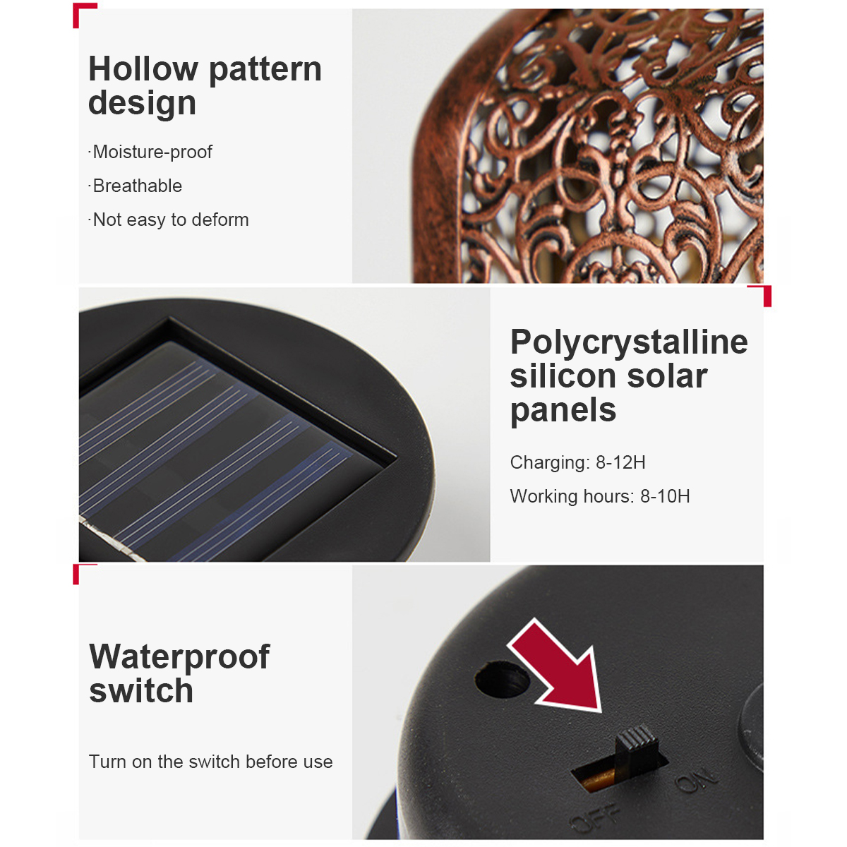 Solar Lanterns Outdoor Waterpr - Outdoor Lighting Ground のレビューと価格