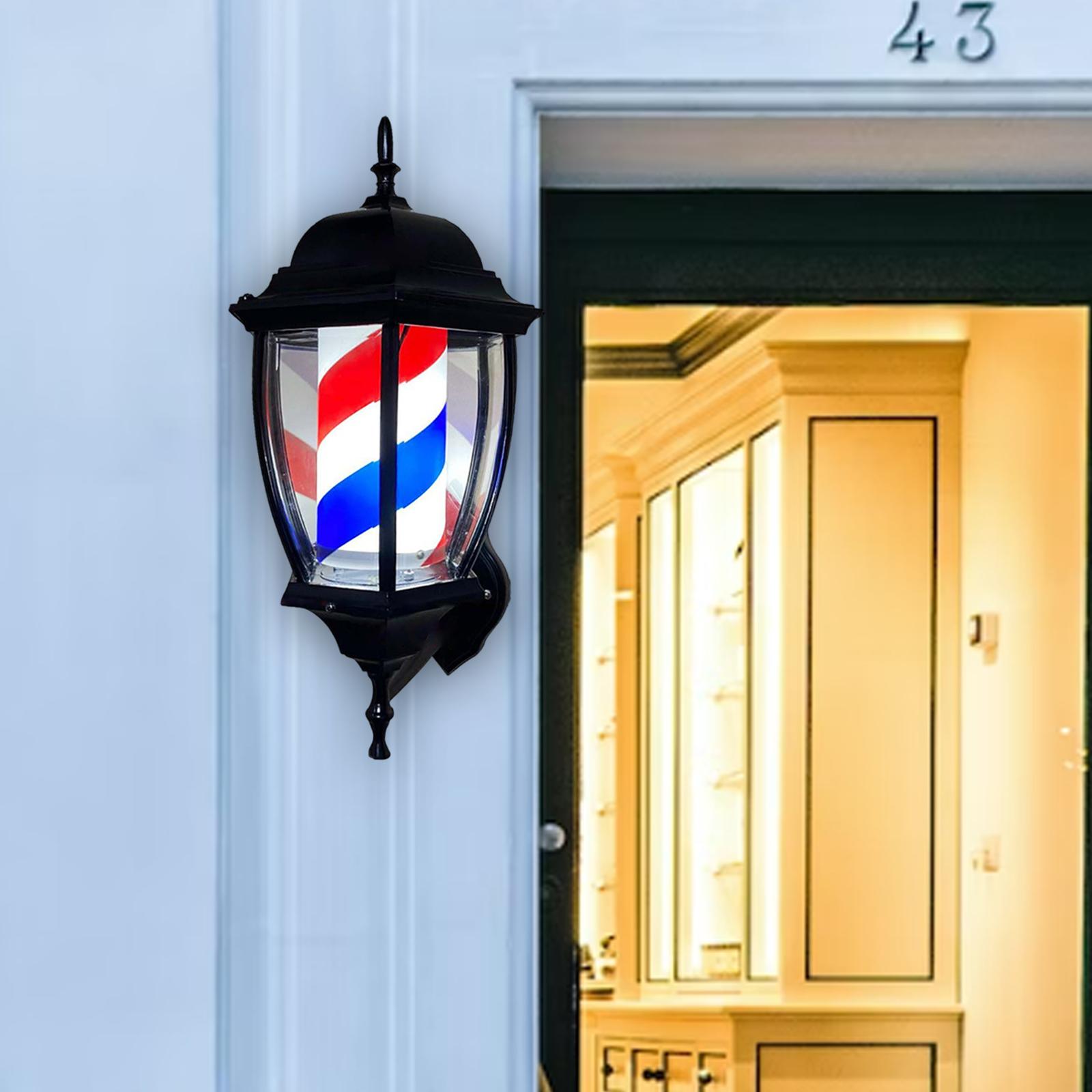 Barber Pole Light Rotating Lig - Outdoor Lighting Wall Mount のレビューと価格