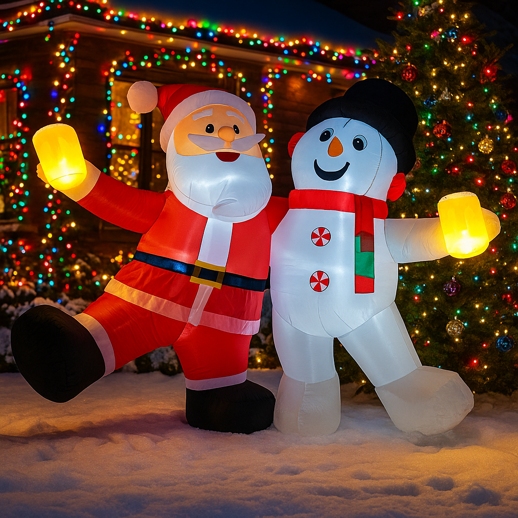 1.8M/5.9FT Inflatable Santa Cl - Xmas Outdoor Lighting Decorations のレビューと価格