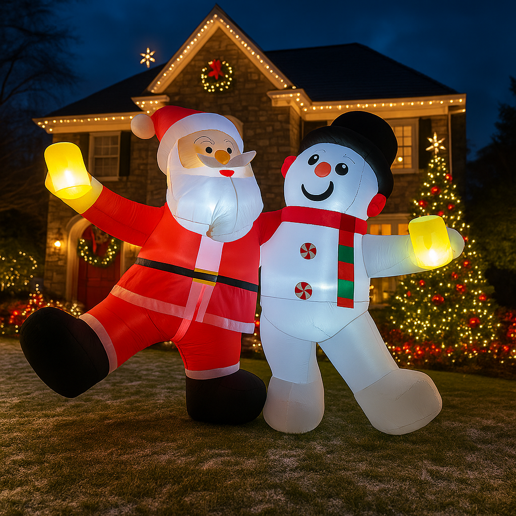 1.8M/5.9FT Inflatable Santa Cl - Xmas Outdoor Lighting Decorations のレビューと価格