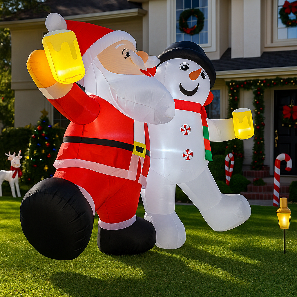 1.8M/5.9FT Inflatable Santa Cl - Xmas Outdoor Lighting Decorations のレビューと価格
