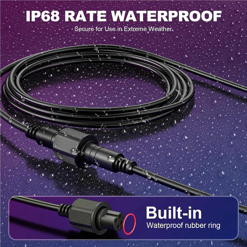 M12K-2Pcs 10FT Extension Cable - Outdoor Lighting Govee のレビューと価格