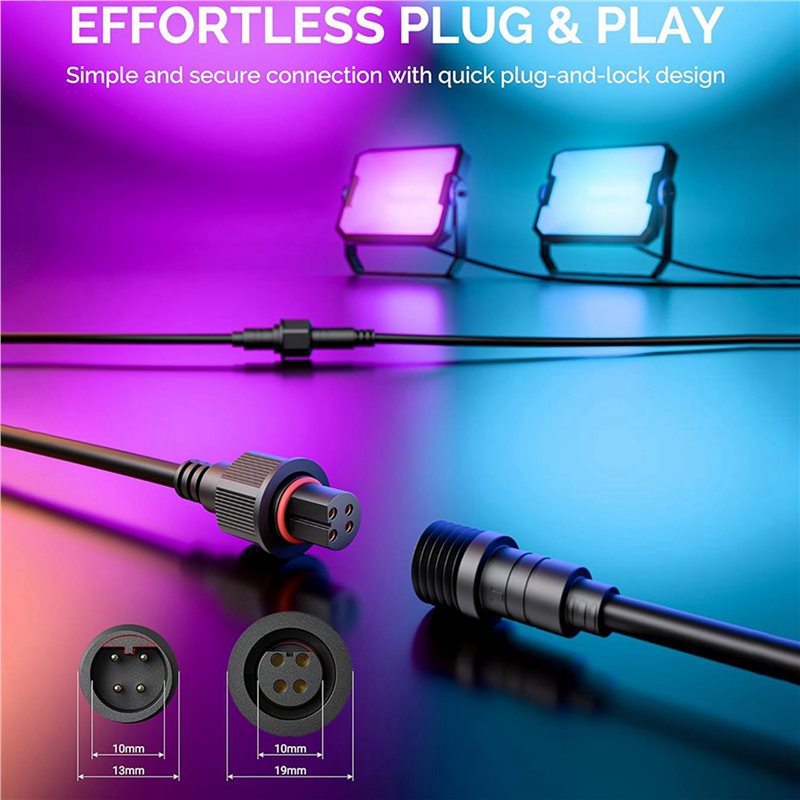 M12K-2Pcs 10FT Extension Cable - Outdoor Lighting Govee のレビューと価格