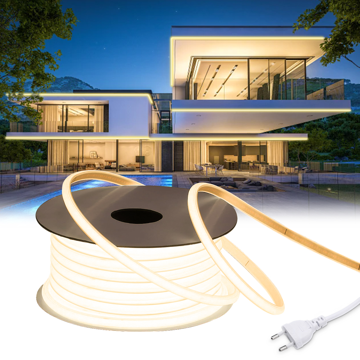 110V 220V Cob LED Tape Outdoor - Outdoor Lighting Restaurant のレビューと価格