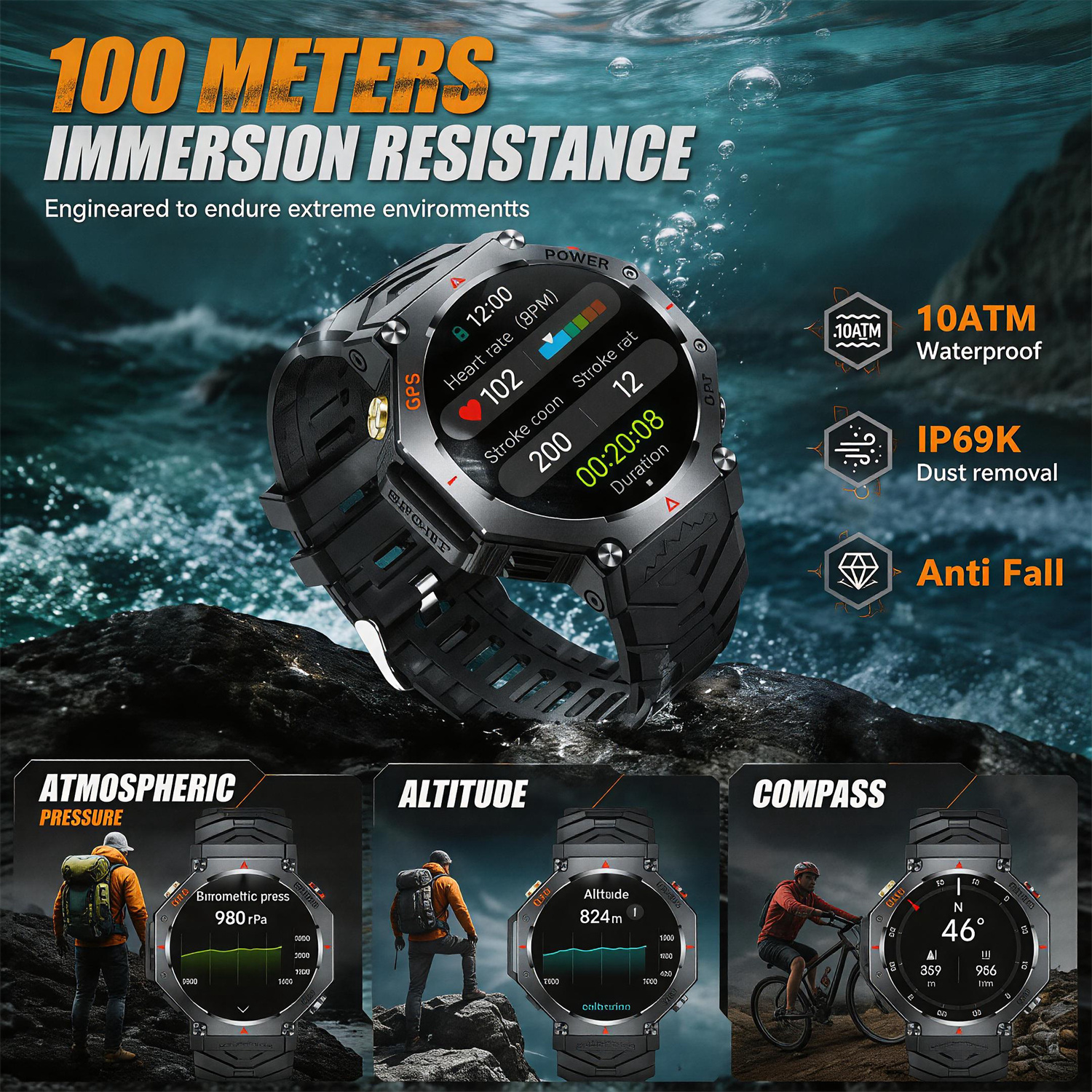 Military Smart Watch T-Rex 3 B - Outdoor Lighting Smart Controller のレビューと価格