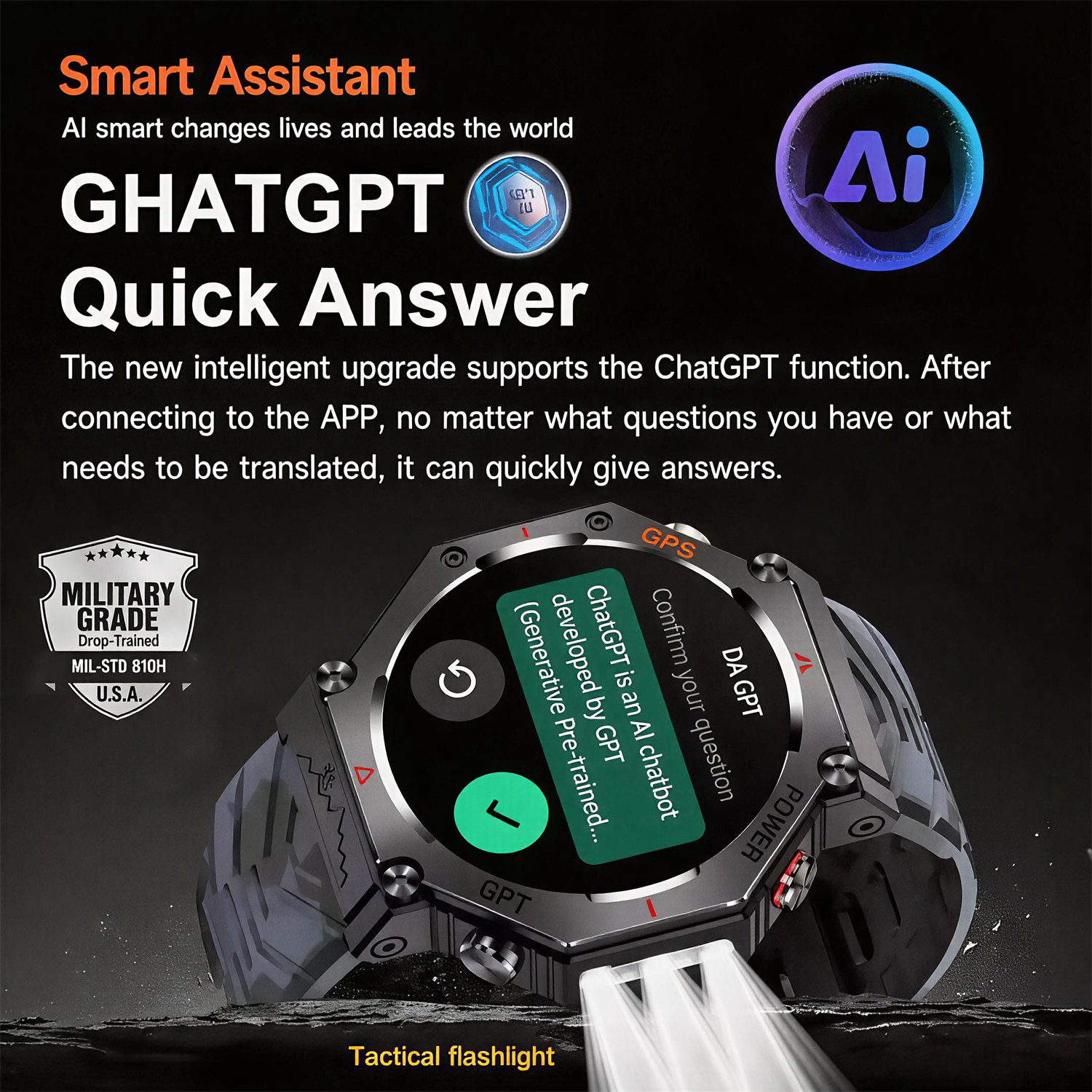 Military Smart Watch T-Rex 3 B - Outdoor Lighting Smart Controller のレビューと価格