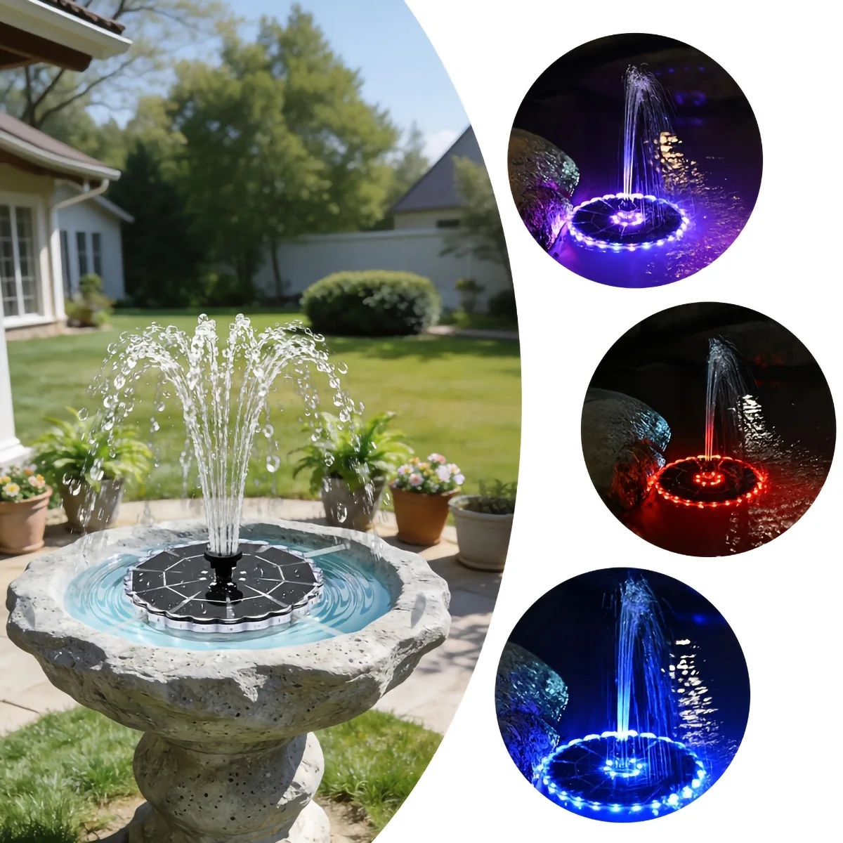 3.5W Outdoor Solar Fountain fo - Outdoor Lighting Ground のレビューと価格